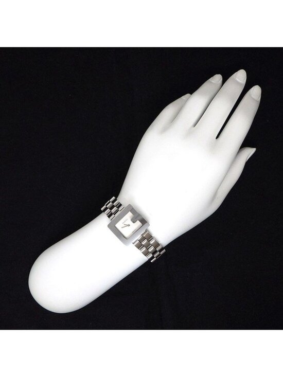 Gucci Watch Square Silver Dial SS Quartz Analog main image 5